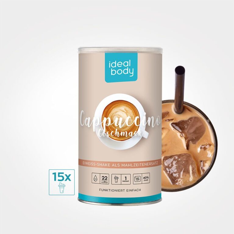 Idealbody Cappuccino Shake von Premium Abnehmen und Diät Produkte von Body Secrets
