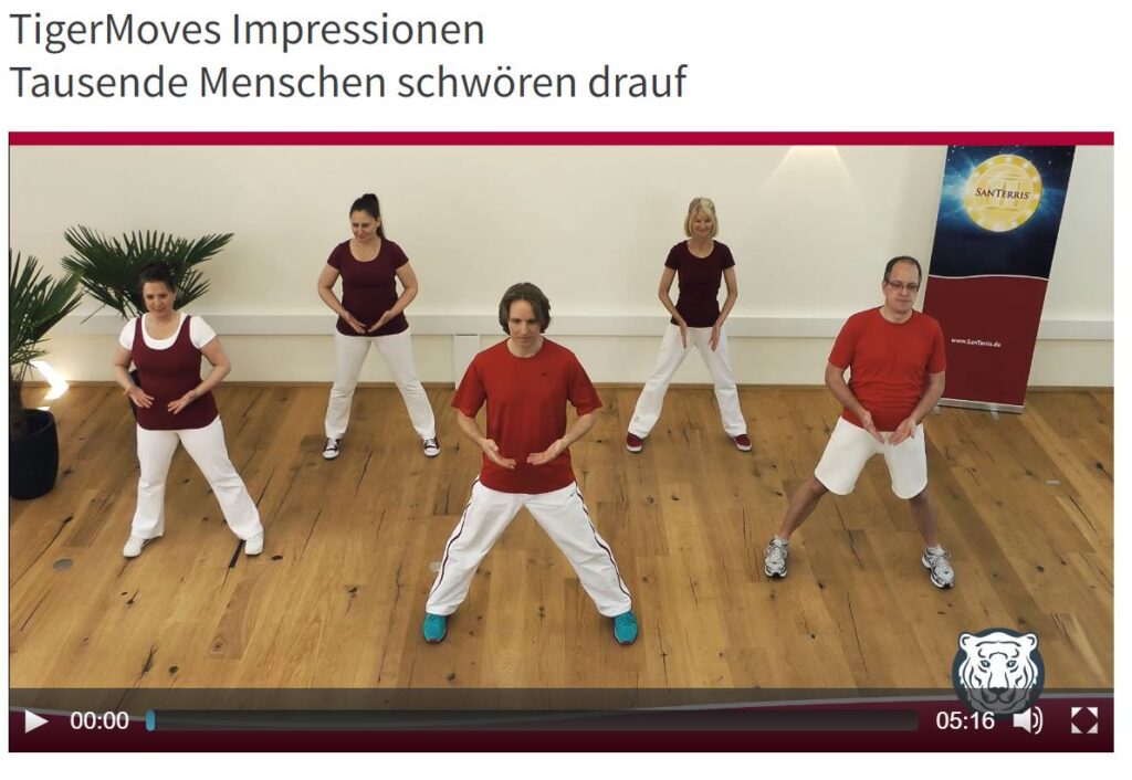 Video TigerMoves Impressions Abnehmen mit SanTerris